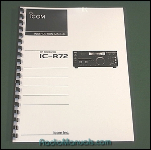 Icom IC-R72 Instruction Manual